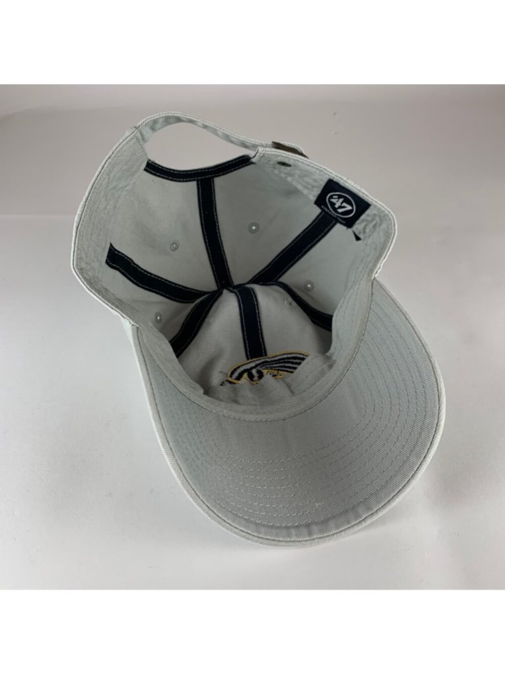 Iowa Hawkeyes NCAA Gray 47 Brand Clean Up Relaxed Fit Strapback Hat - Picture 4 of 6
